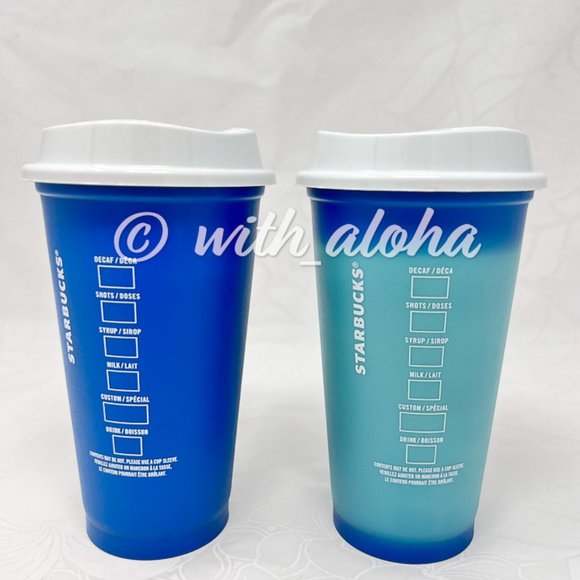 🌹SALE🌹TWO Starbucks 2021 Holiday Reusable Hot Cups - Picture 2 of 2